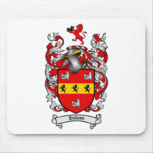 HUDSON FAMILY CREST -  HUDSON COAT OF ARMS MOUSE PAD