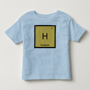 Hudson Name Chemistry Element Periodic Table Toddler T-shirt