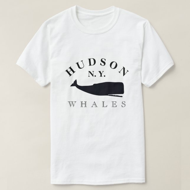 HUDSON NY WHALES T-Shirt (Design Front)