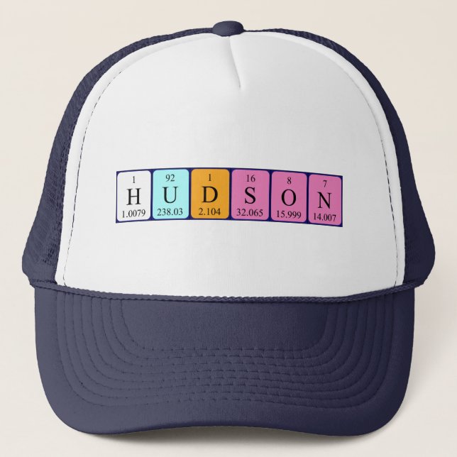 Hudson periodic table name hat (Front)