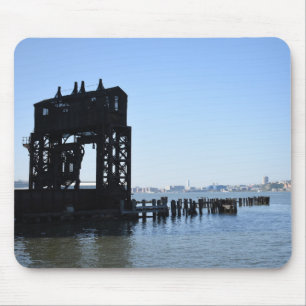 Hudson River Dock New York City NYC Photography Mouse Pad