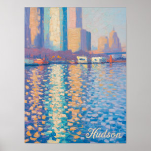 Hudson River Impasto Impression