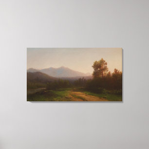 Hudson River Landscape, c.1860-5 (oil on canvas) Canvas Print