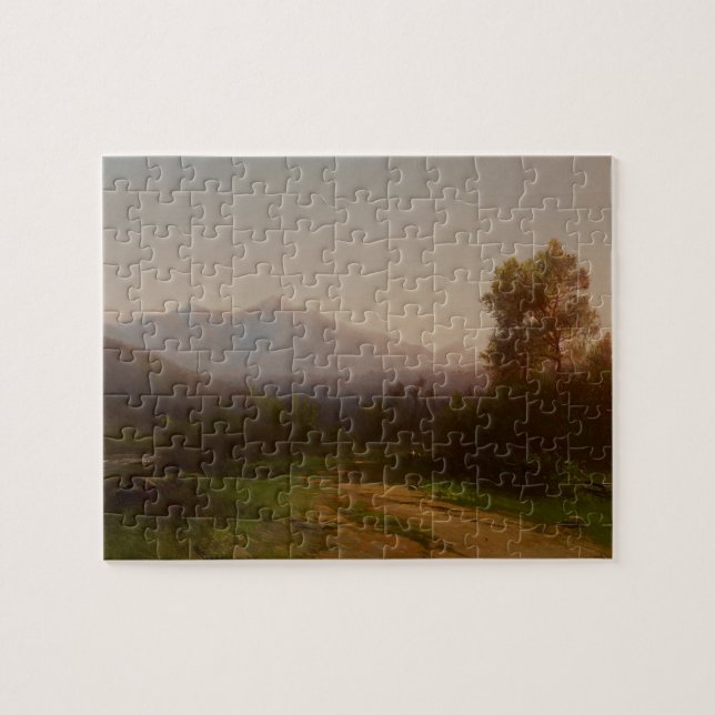 Hudson River Landscape, c.1860-5 (oil on canvas) Jigsaw Puzzle (Horizontal)