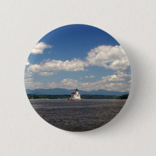 Hudson River Lighthouse 2 Inch Round Button