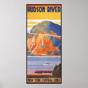 Hudson River - New York Central System Poster