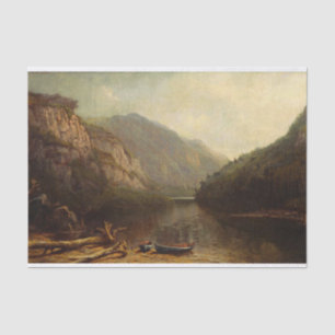 Hudson River Scene by Mary Josephine Walters Tissue Paper