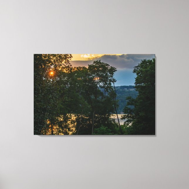 Hudson River Summer Evening  Canvas Print (Front)