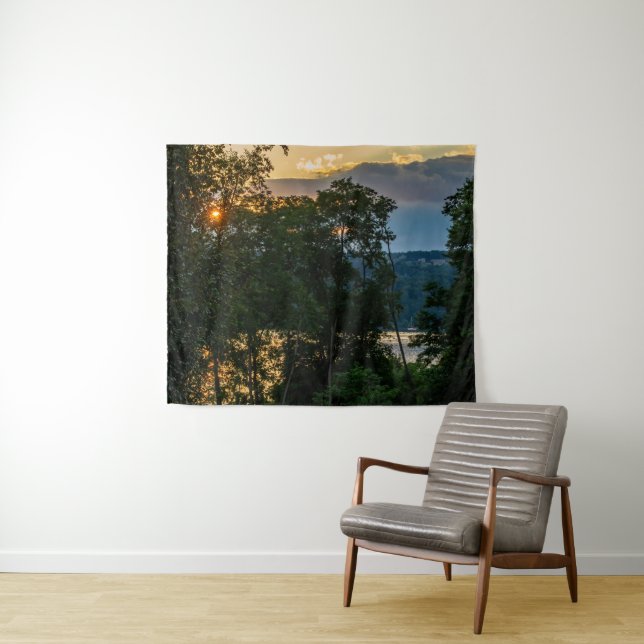 Hudson River Summer Evening Tapestry (In Situ (Horizontal))