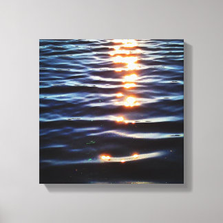 Hudson sunset reflections canvas print