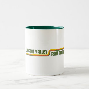 Hudson Valley Rail Trail New York Two-Tone Coffee Mug
