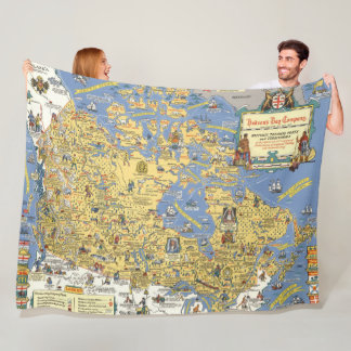 Hudson's Bay Company - Map of Canada Fleece Blanket