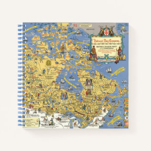 Hudson's Bay Company - Map of Canada Notebook