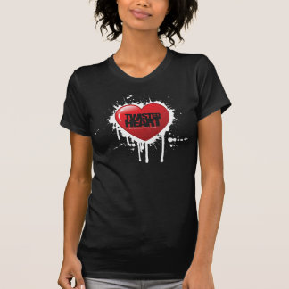 Hue and Cry - Twisted Heart - Black Girls T-Shirt
