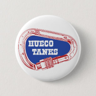 Hueco Tanks Carabiner 2 Inch Round Button
