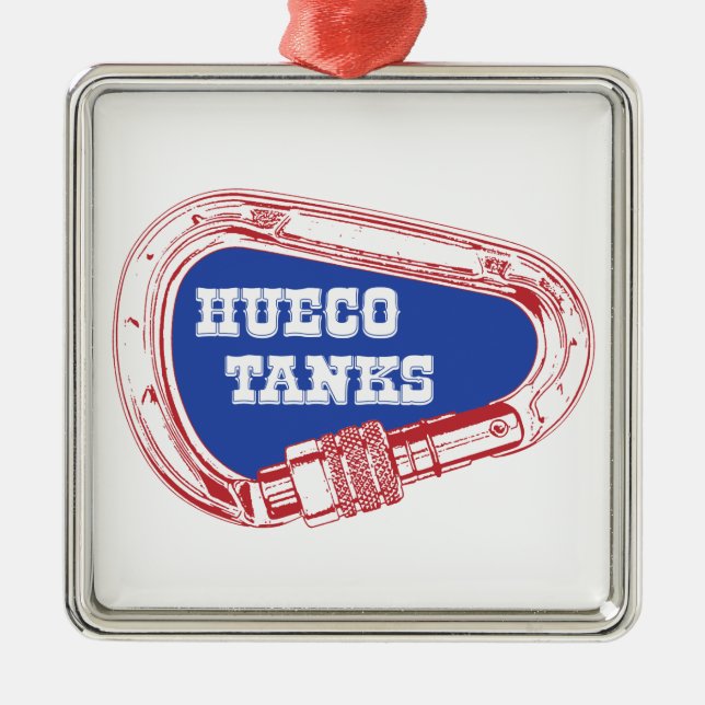 Hueco Tanks Carabiner Metal Ornament (Front)