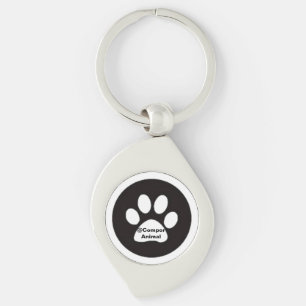 Huella de animal keychain