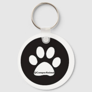 Huella de animal keychain