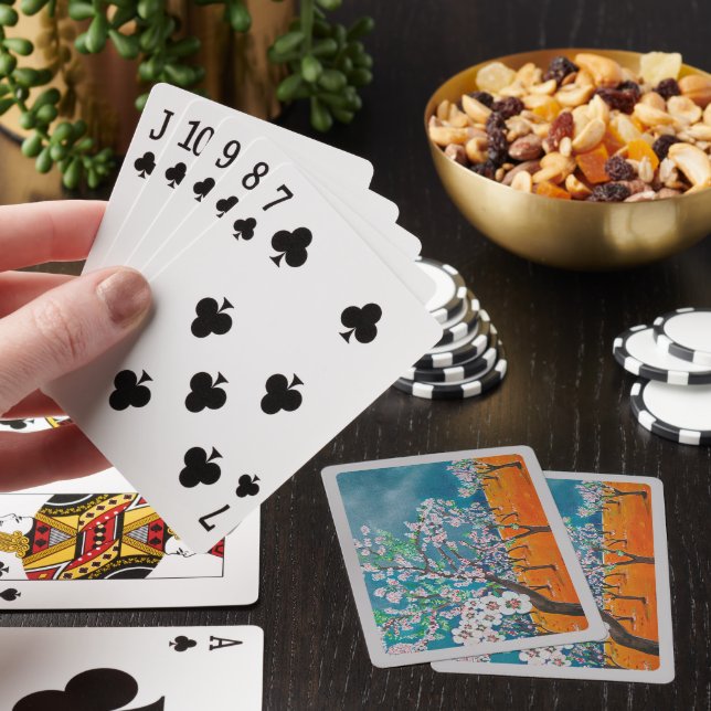 Huerto de Almendros Painting by Alfred Fox Playing Cards (In Situ)