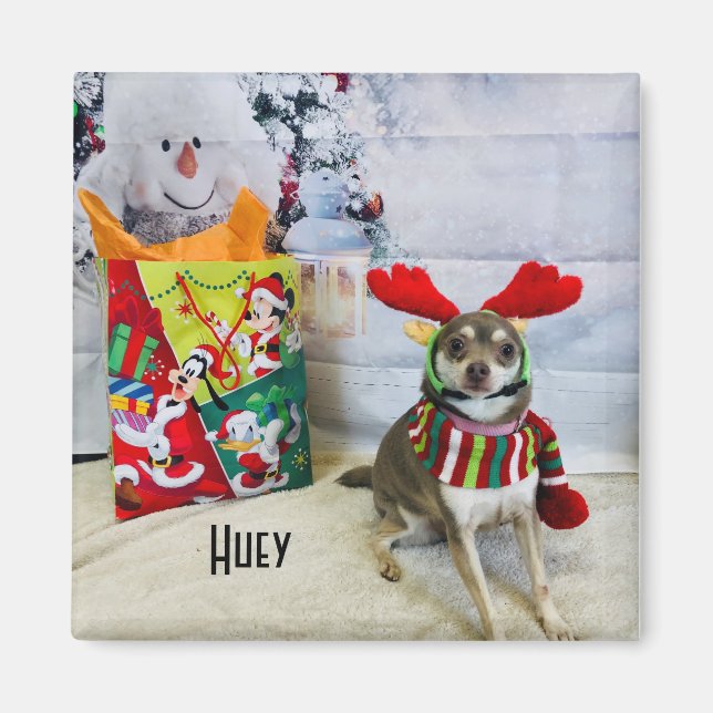 Huey aimant de tenue de Noël (Devant)