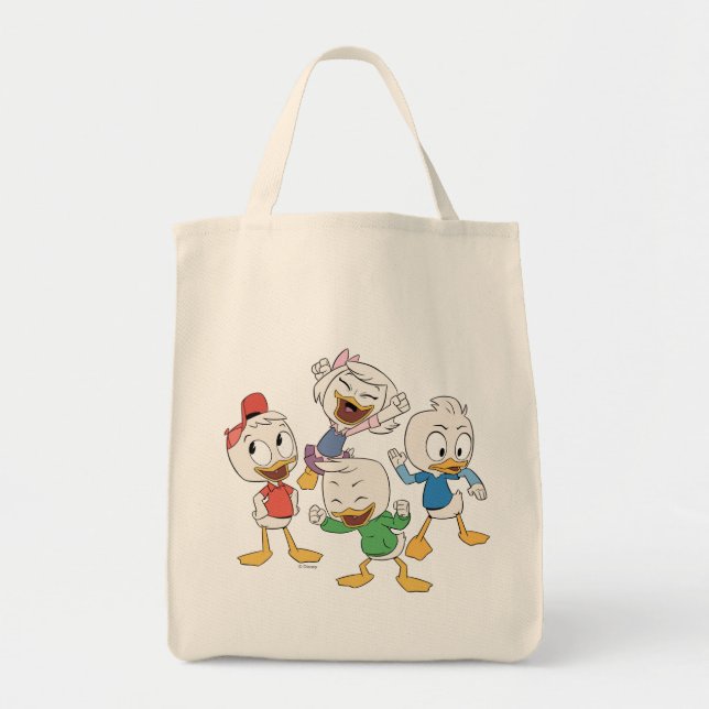 Huey, Dewey, Louie & Webby Tote Bag (Front)