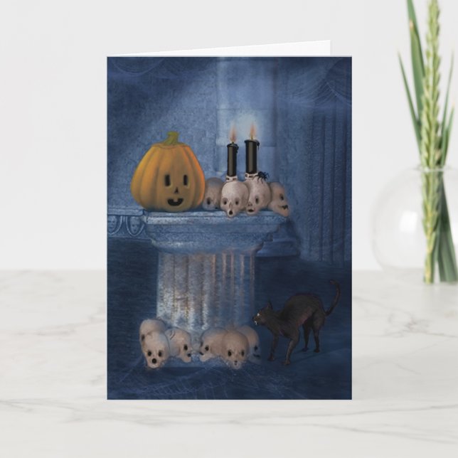 Huez ! Carte de Halloween (Devant)