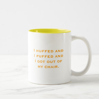 Huff and Puff Two-Tone Coffee Mug