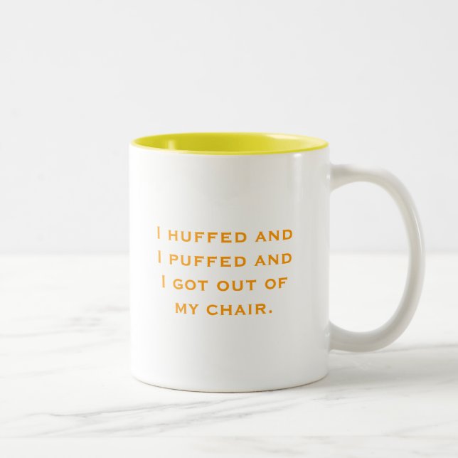 Huff and Puff Two-Tone Coffee Mug (Right)
