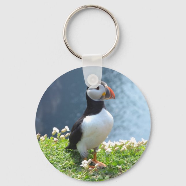 Huffin' Puffin Keychain (Front)
