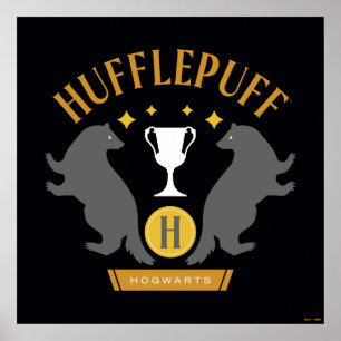 HUFFLEPUFF™ Badger and Cup House Pride Graphic Poster