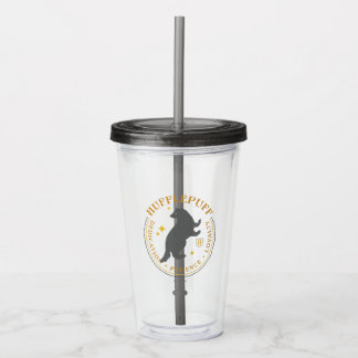 HUFFLEPUFF™ Badger House Pride Badge Acrylic Tumbler