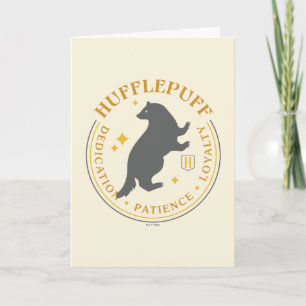 HUFFLEPUFF™ Badger House Pride Badge Card
