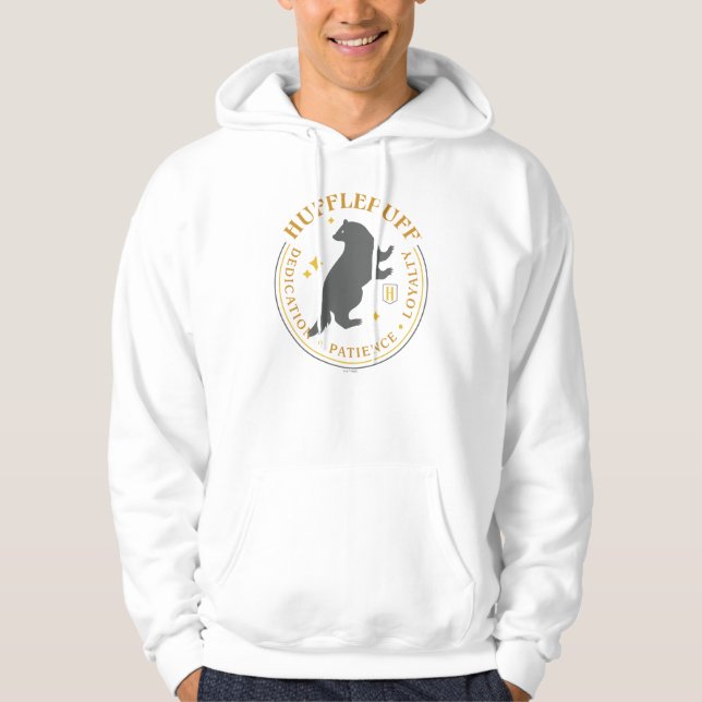 HUFFLEPUFF™ Badger House Pride Badge Hoodie (Front)
