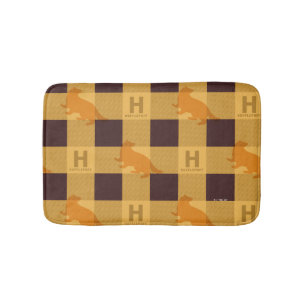 HUFFLEPUFF™ Check Plaid Pattern Bath Mat