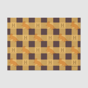 HUFFLEPUFF™ Check Plaid Pattern Tissue Paper