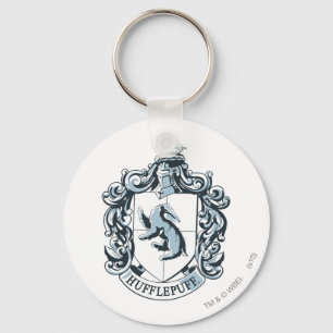 Hufflepuff Crest Blue Keychain