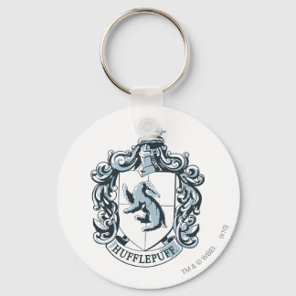 Hufflepuff Crest Blue Keychain