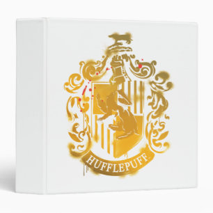 Hufflepuff Crest - Splattered Binder
