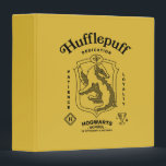HUFFLEPUFF™ Dedication Patience Loyalty Crest Binder<br><div class="desc">Celebrate loyalty, patience, and unwavering dedication with this bold Hufflepuff™ crest design. Featuring the proud badger set within a classic shield, this striking artwork highlights the house’s defining traits — Dedication, Patience, and Loyalty — in a timeless, vintage-inspired layout. Rendered in signature house colors with detailed linework and subtle magical...</div>