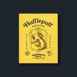 HUFFLEPUFF™ Dedication Patience Loyalty Crest Canvas Print<br><div class="desc">Celebrate loyalty, patience, and unwavering dedication with this bold Hufflepuff™ crest design. Featuring the proud badger set within a classic shield, this striking artwork highlights the house’s defining traits — Dedication, Patience, and Loyalty — in a timeless, vintage-inspired layout. Rendered in signature house colors with detailed linework and subtle magical...</div>