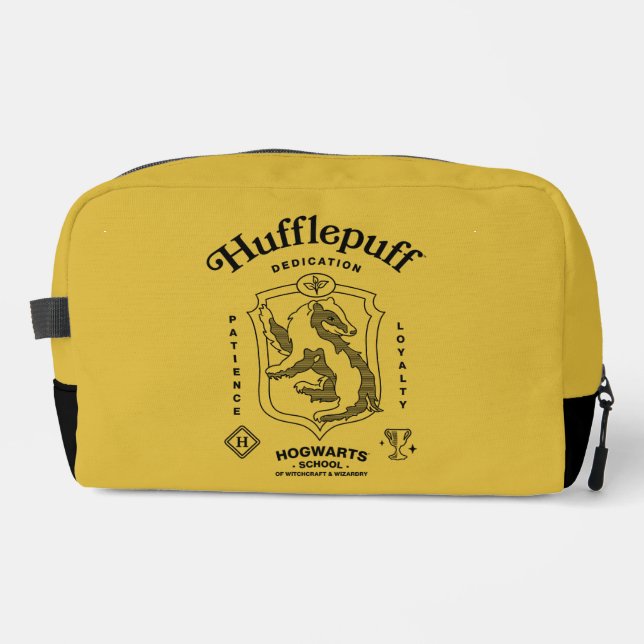HUFFLEPUFF™ Dedication Patience Loyalty Crest Dopp Kit (Front)