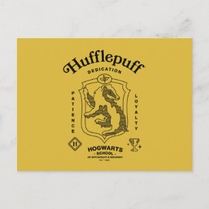 HUFFLEPUFF™ Dedication Patience Loyalty Crest Postcard