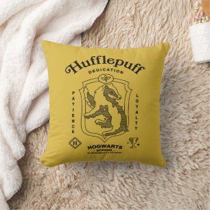 HUFFLEPUFF™ Dedication Patience Loyalty Crest Throw Pillow