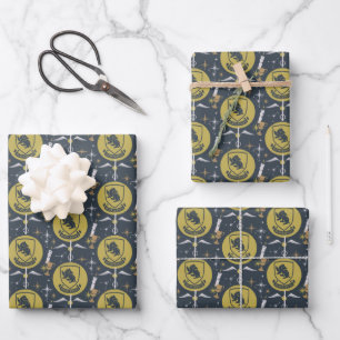 HUFFLEPUFF™ Holiday Bauble Graphic Wrapping Paper Sheet