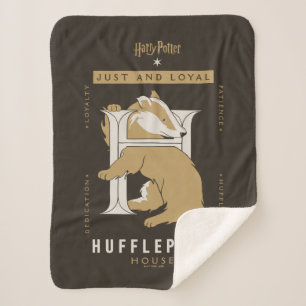 HUFFLEPUFF™ House Just And Loyal Sherpa Blanket