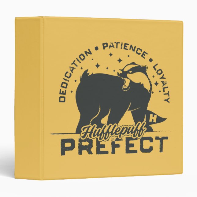 HUFFLEPUFF™ Prefect Badge Binder (Front/Spine)