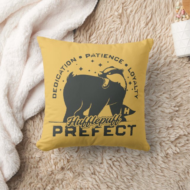 HUFFLEPUFF™ Prefect Badge Throw Pillow (Blanket)