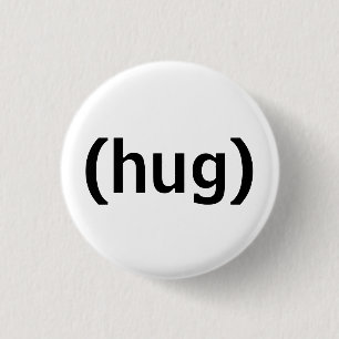(hug) 1 inch round button