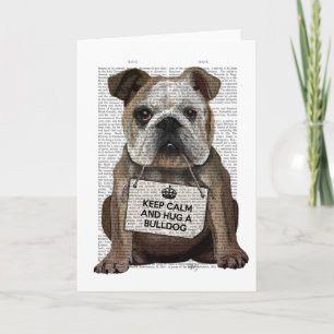 Hug a Bulldog Card