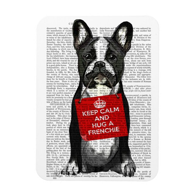 Hug a Frenchie Magnet (Vertical)